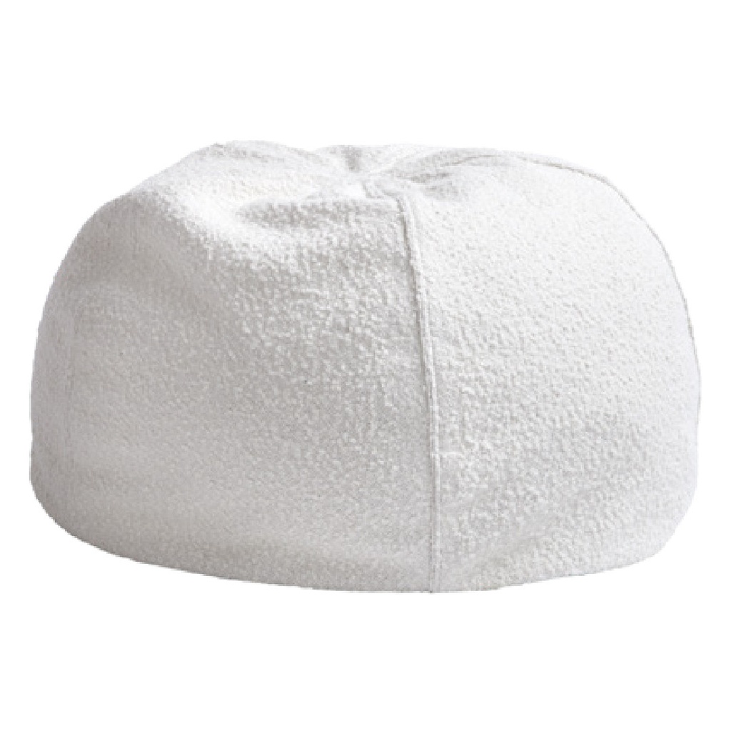 Pouf Bulle Toile Wooly - blanc (40 x 60 cm)