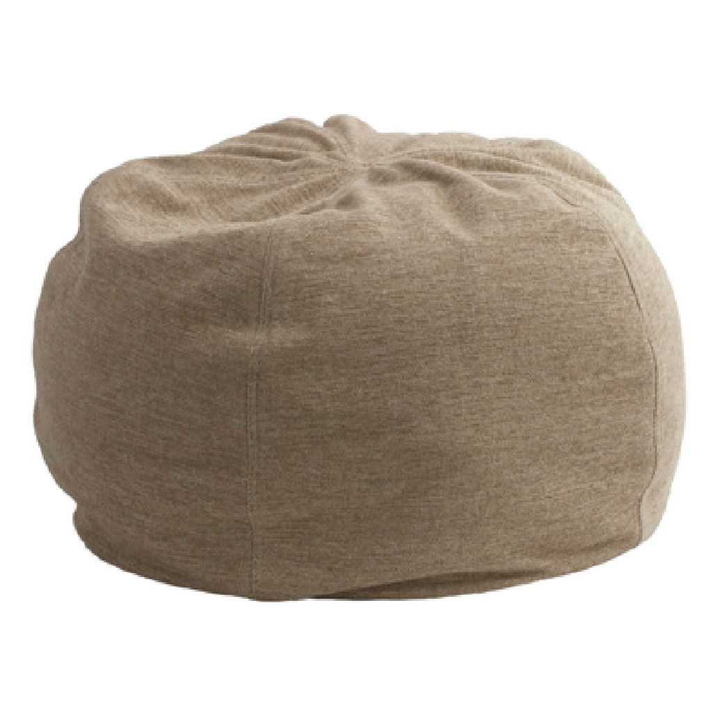 Pouf Bulle Toile de Naples Upcyclée - cappuccino (40 x 60 cm)