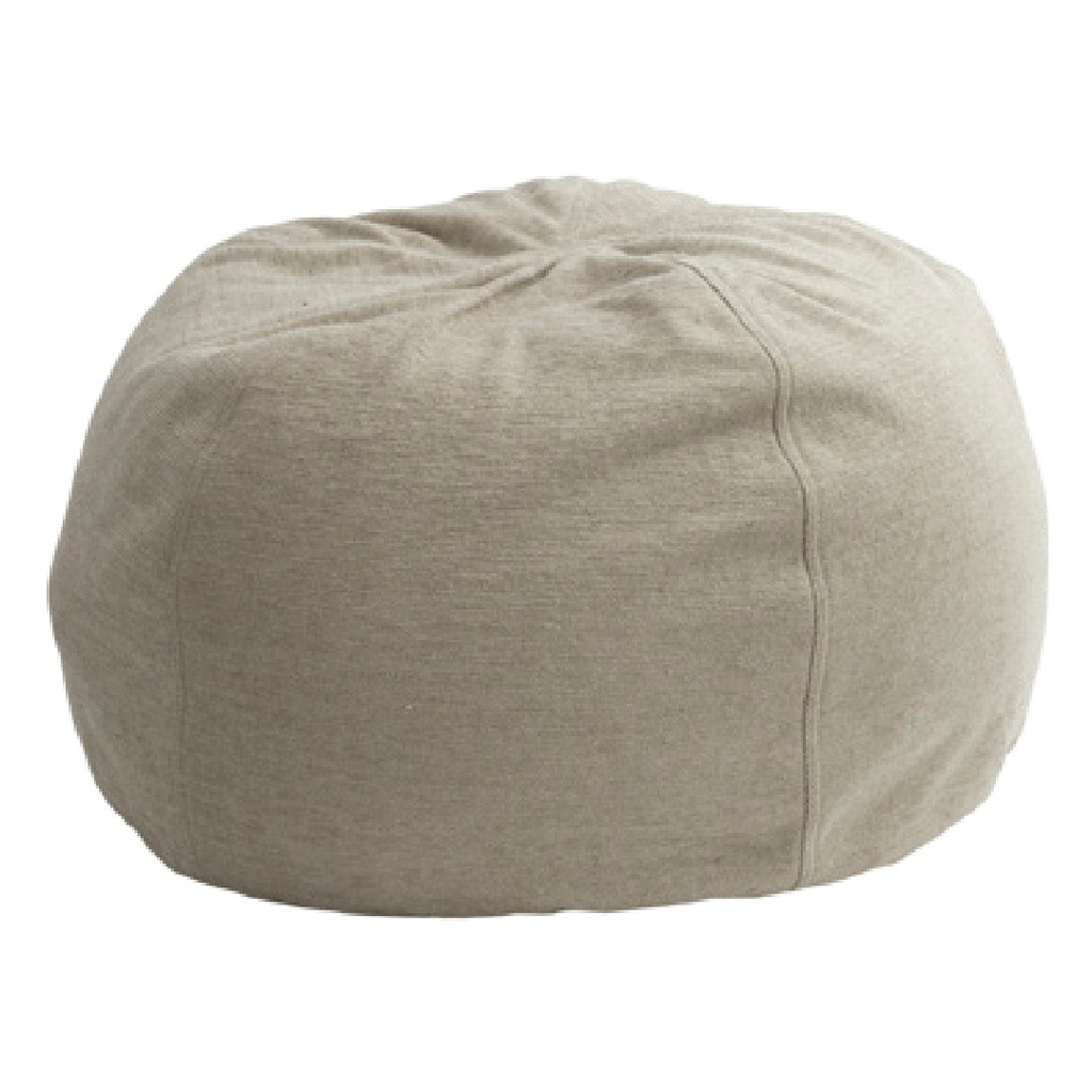 Pouf Bulle Toile de Naples Upcyclée - naturel (40 x 60 cm)