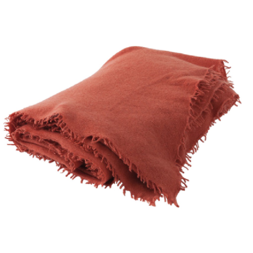 Plaid Frangé Cachemire Tricoté Main - spritz