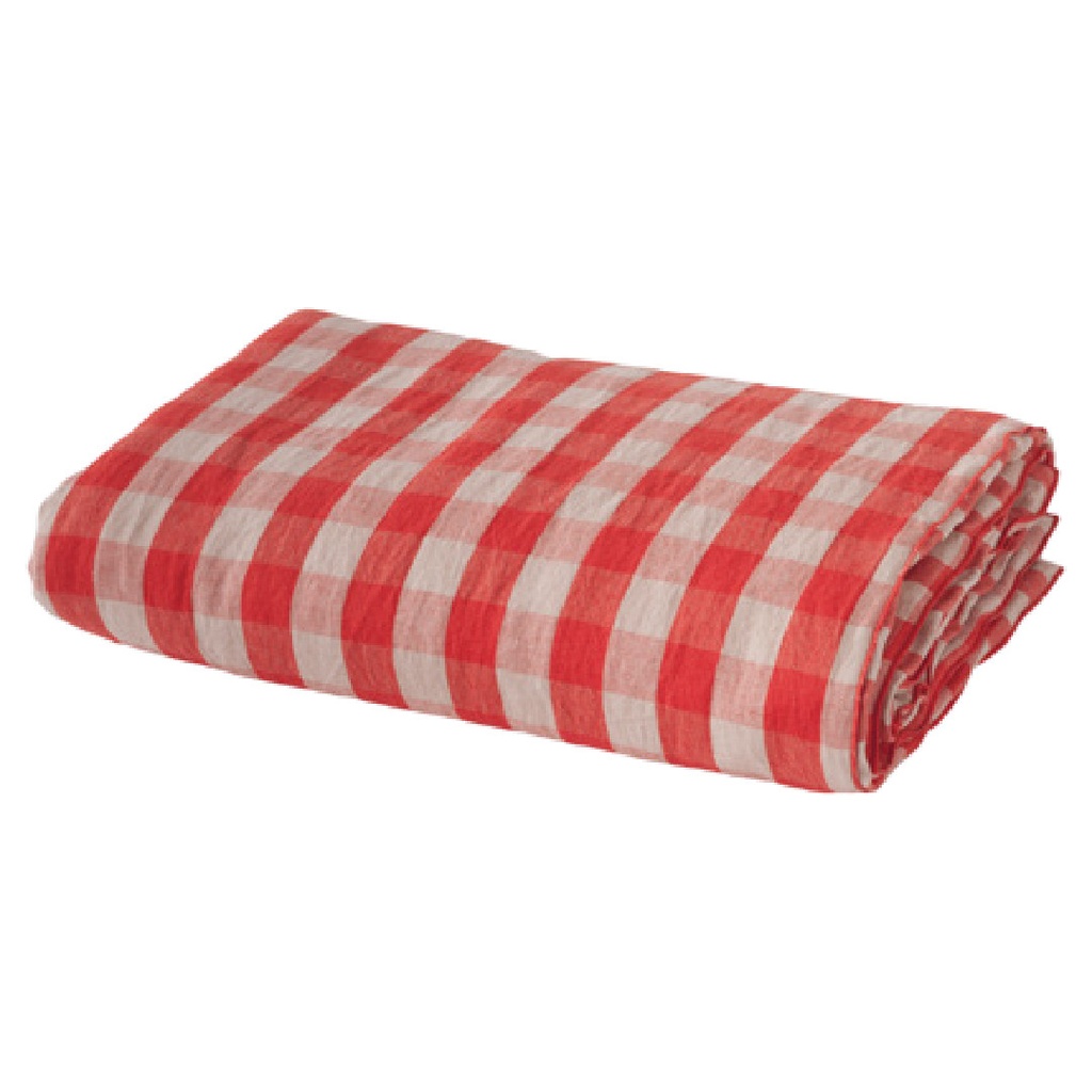 Couette Cocoon Vice Versa Lin Lavé Vichy Cottage - capucine (140 x 250 cm)