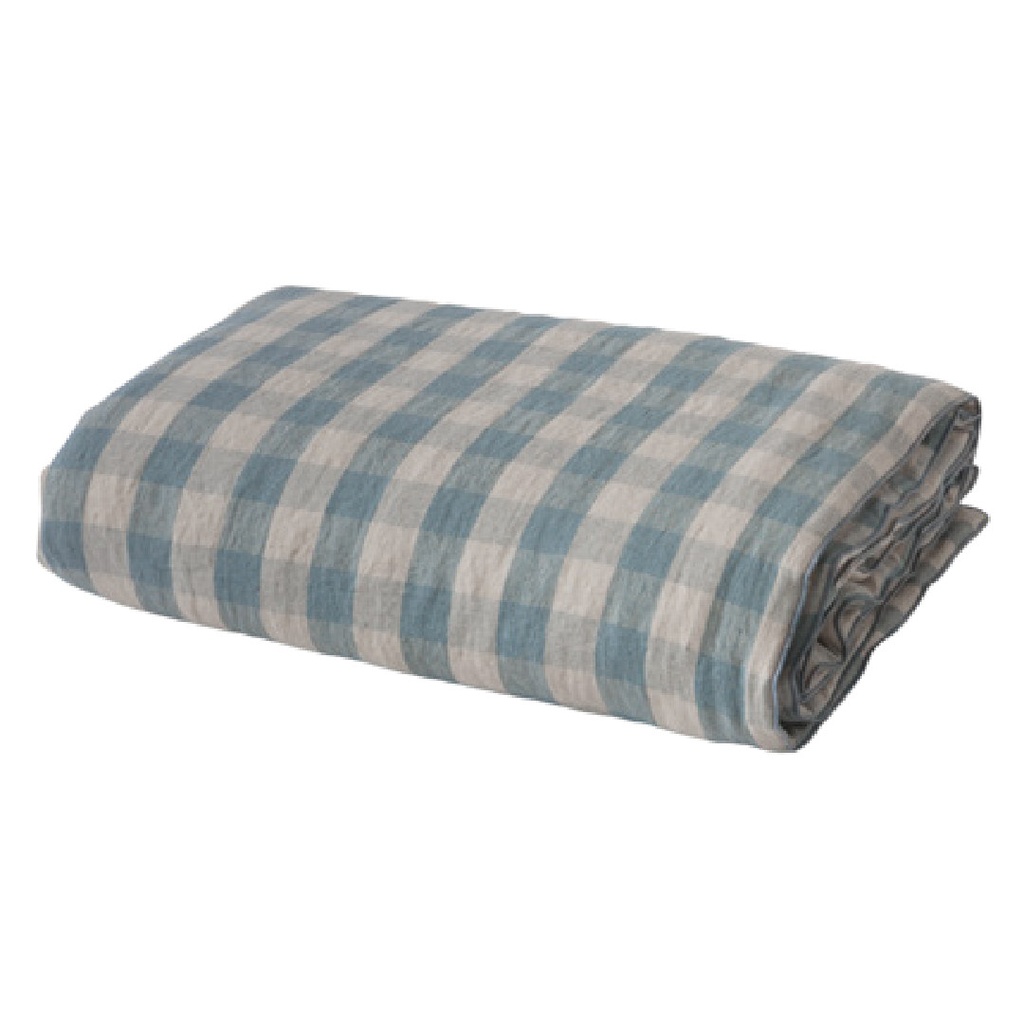 Couette Cocoon Vice Versa Lin Lavé Vichy Cottage - nuage (140 x 250 cm)
