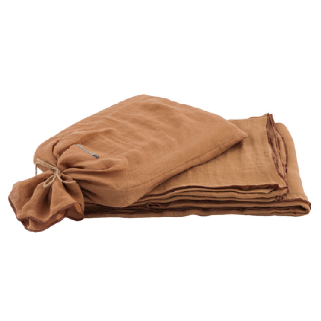 Voile de Voyage Lin - terracotta