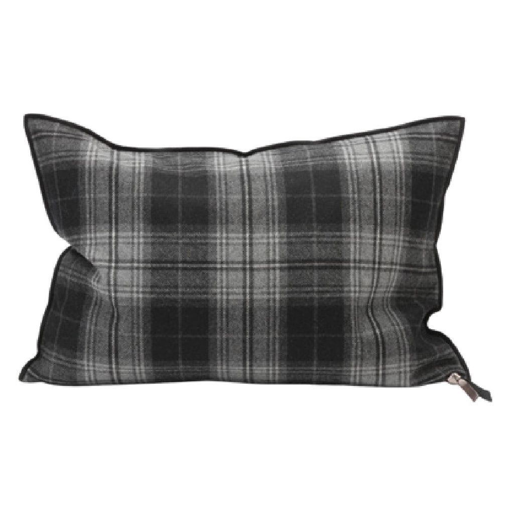 Coussin Vice Versa Drap de Laine Highlander - black cab