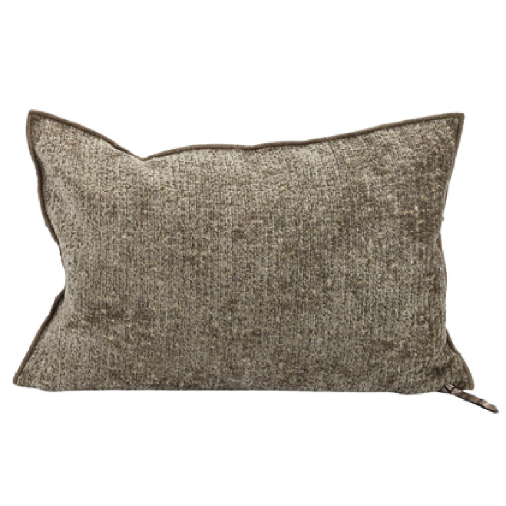 Coussin Vice Versa Chenille Pollock - écorce