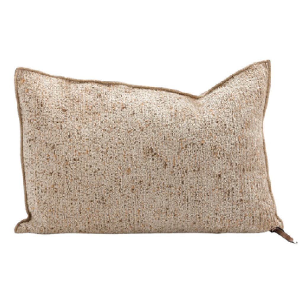 Coussin Vice Versa Chenille Pollock - latté (65 x 65 cm)
