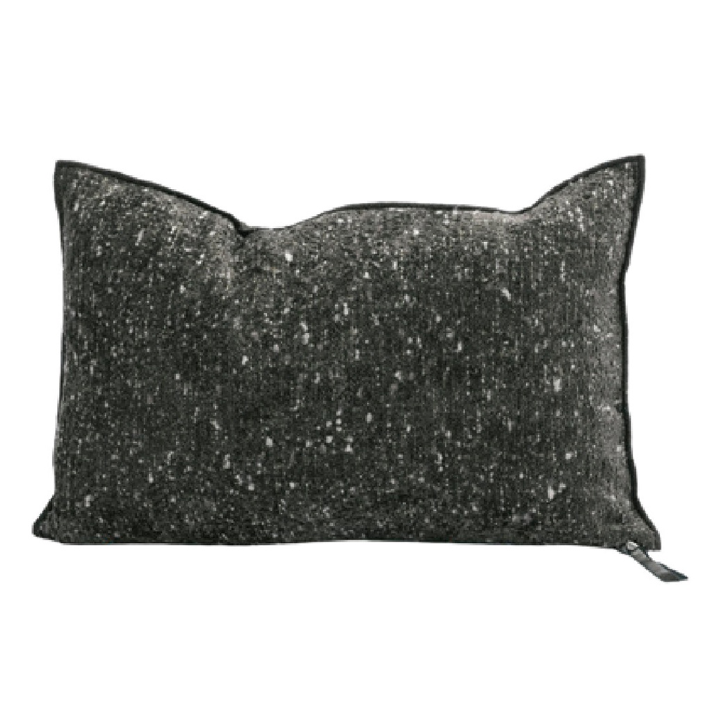 Coussin Vice Versa Chenille Pollock - fusain