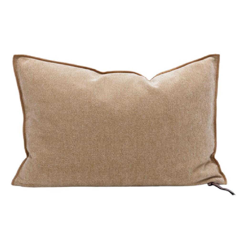 Coussin Vice Versa Chenille Dimore - orgeat
