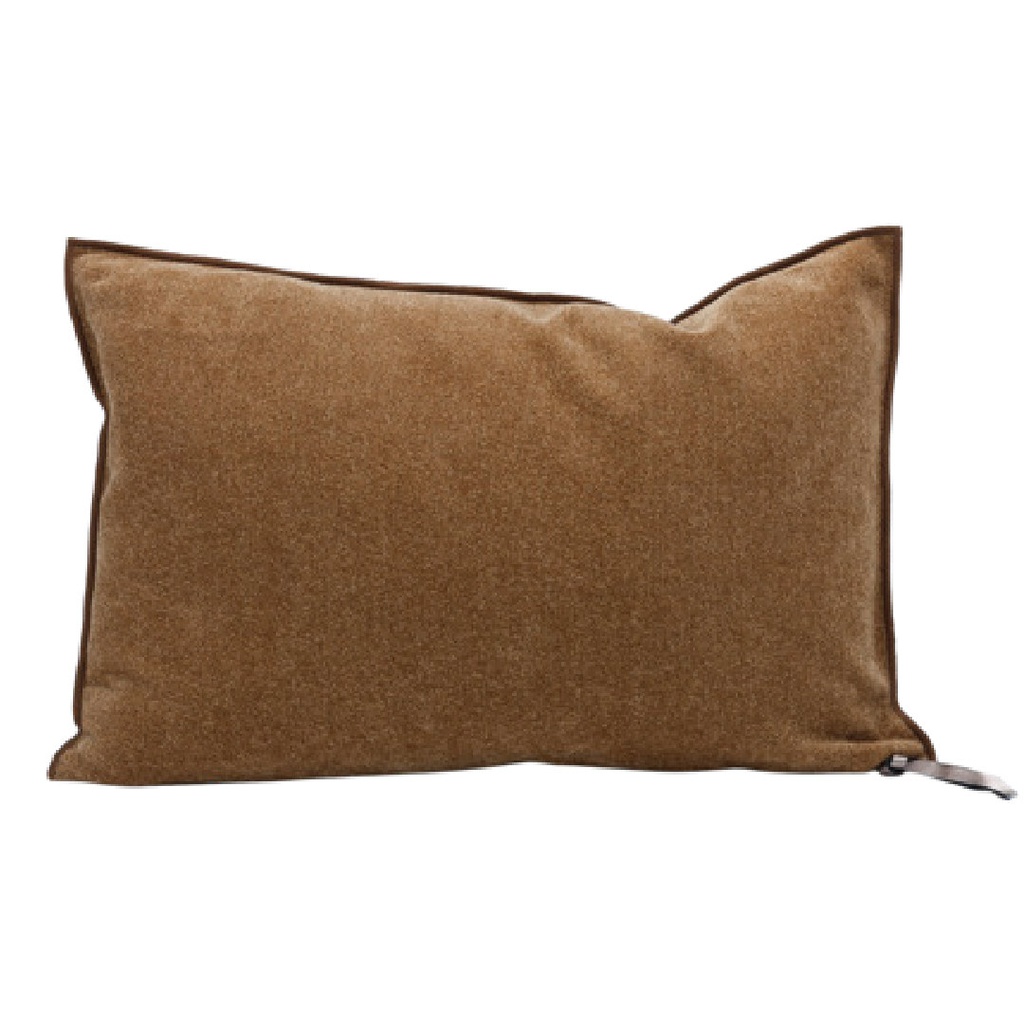 Coussin Vice Versa Chenille Dimore - havane