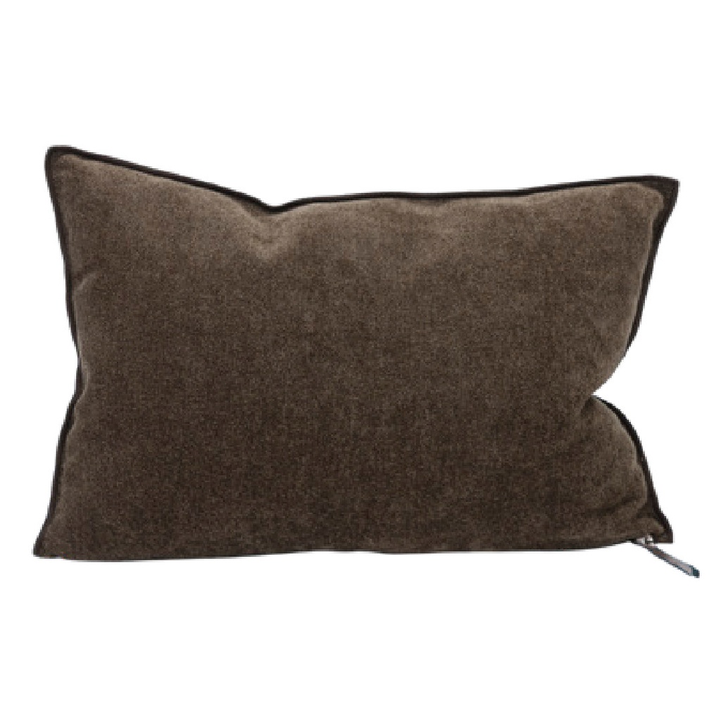 Coussin Vice Versa Chenille Dimore - brownie