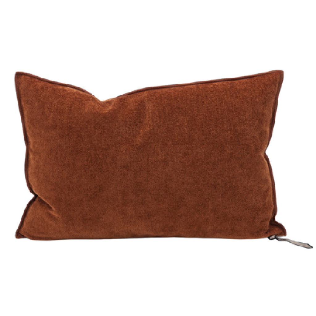 Coussin Vice Versa Chenille Dimore - sienne