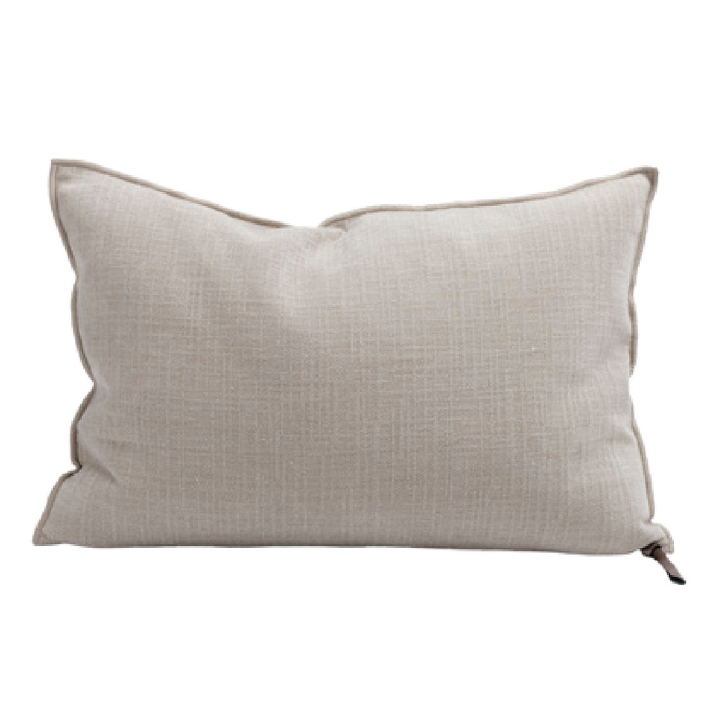 Coussin Vice Versa Chenille Como - ciment (65 x 65 cm)