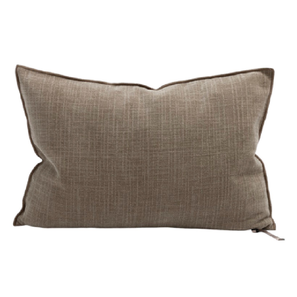 Coussin Vice Versa Chenille Como - grège