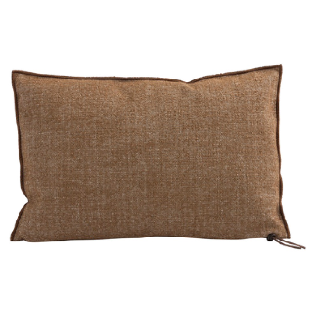 Coussin Vice Versa Toile In & Outdoor Cabana - havane