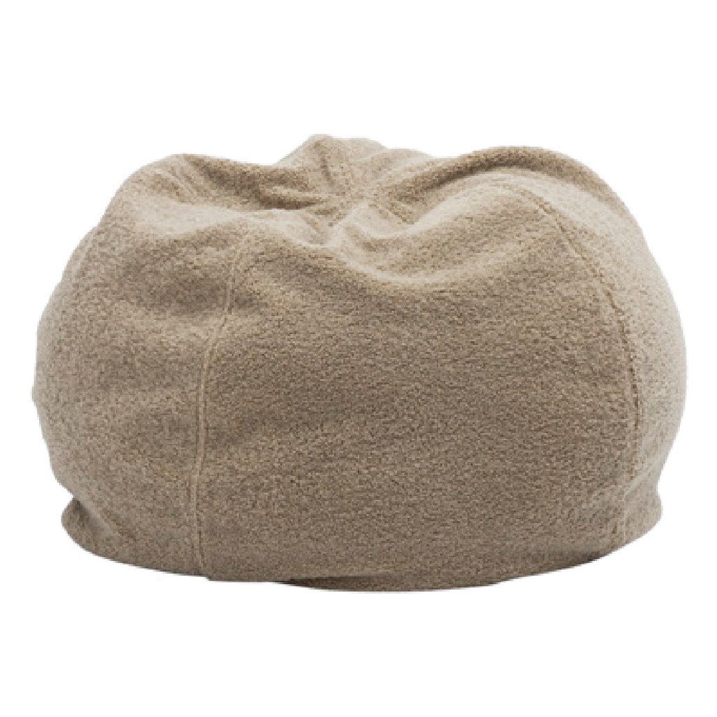 Pouf Bulle Bouclette Teddy - grège (40 x 60 cm)