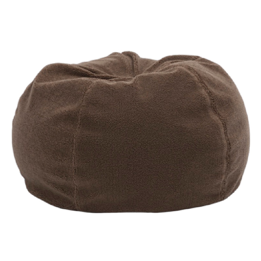 Pouf Bulle Bouclette Teddy - marron glacé (40 x 60 cm)