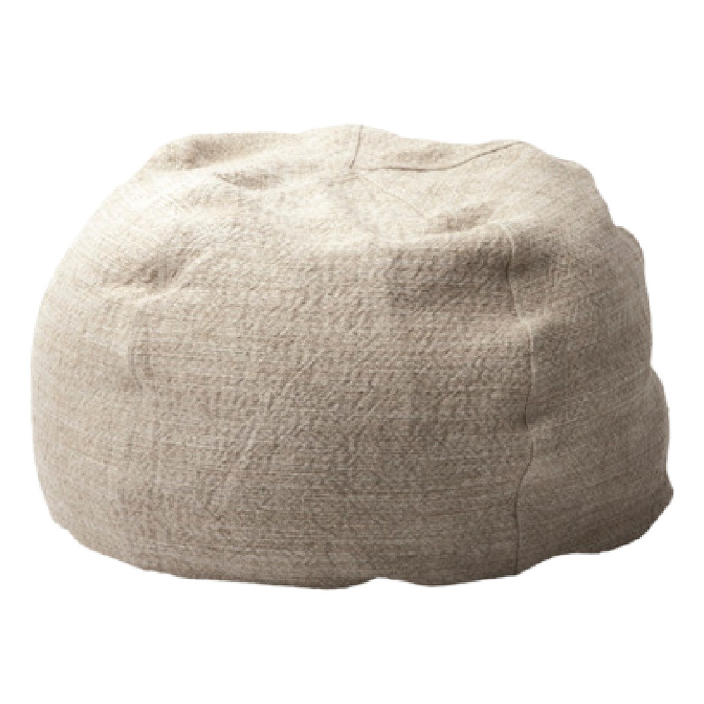 Pouf Bulle Toile Nomade - naturel (40 x 60 cm)