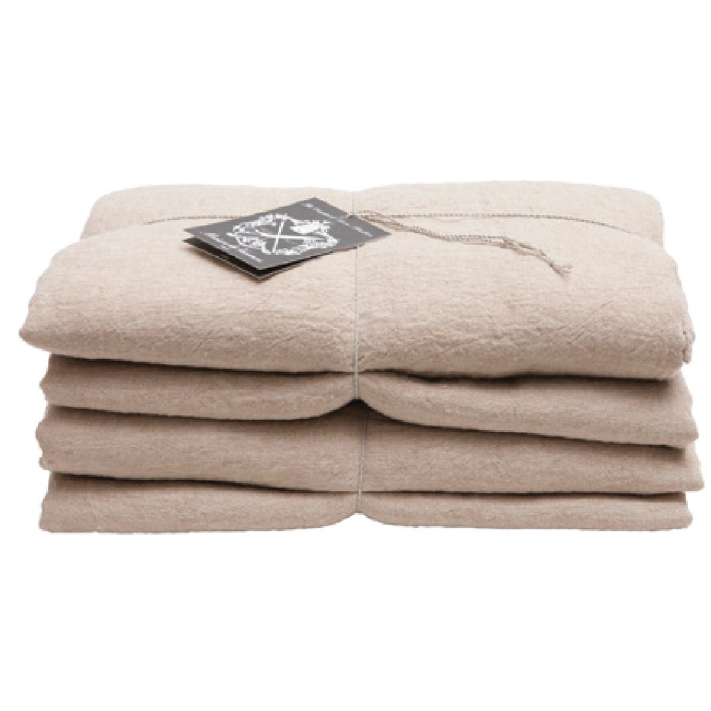 Drap Basic Lin Lavé - nude