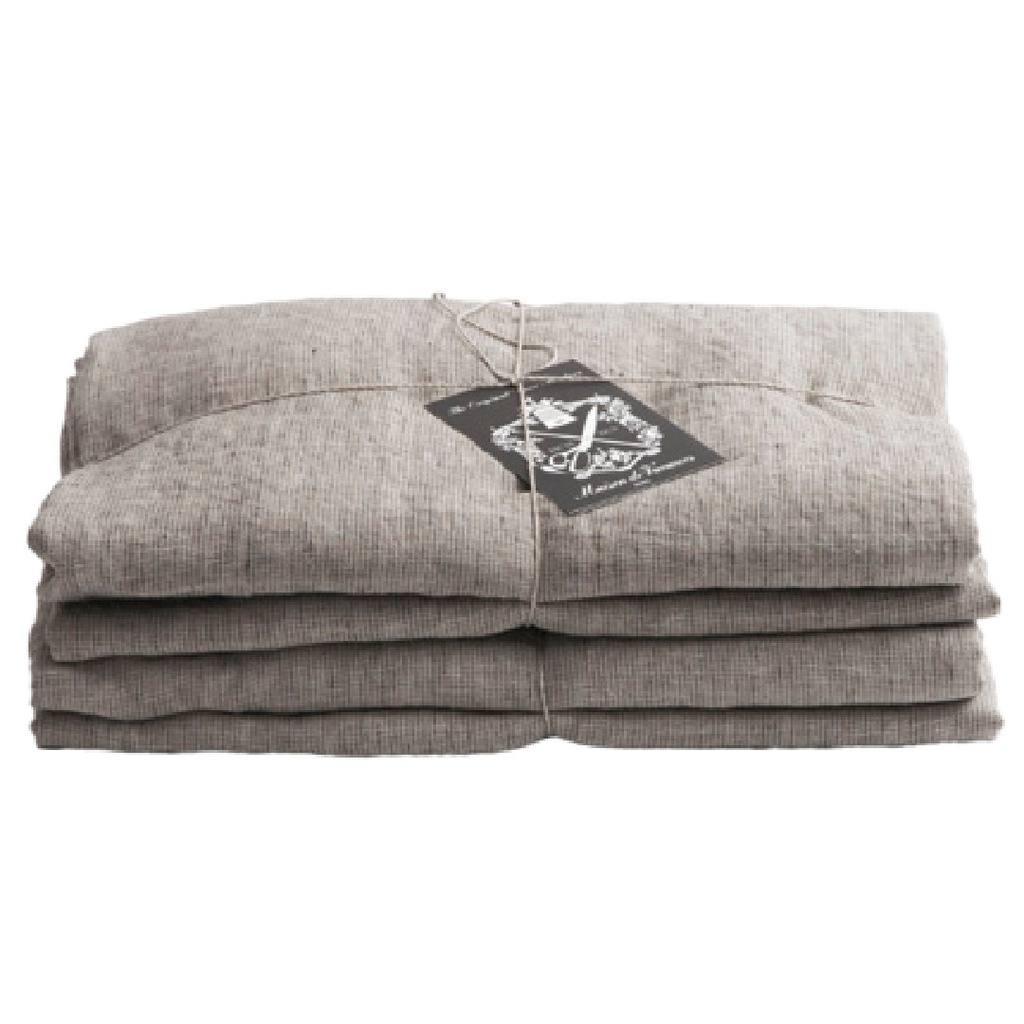 Housse de couette Basic Lin Lavé Shaker - écorce