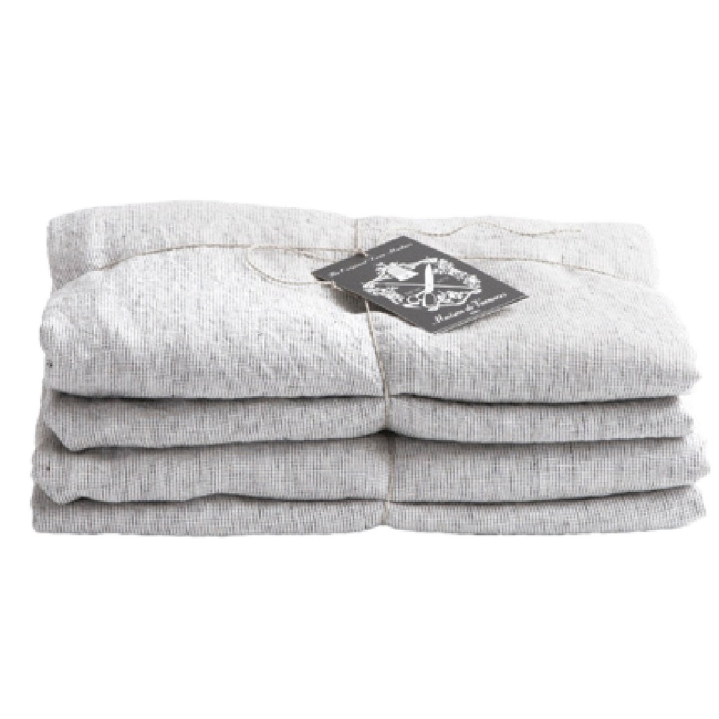 Drap Basic Lin Lavé Shaker - stone (180 x 280 cm)