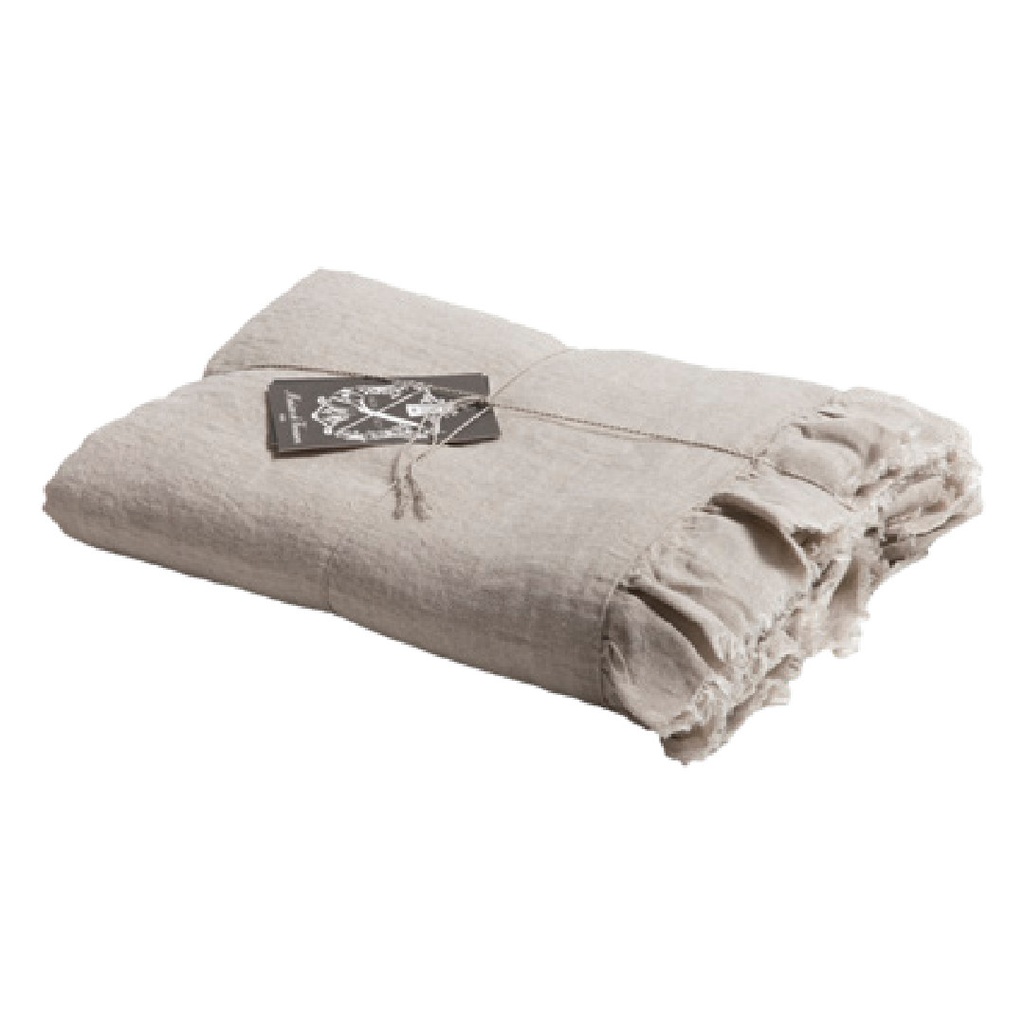 Housse de couette Boho Lin Lavé - naturel