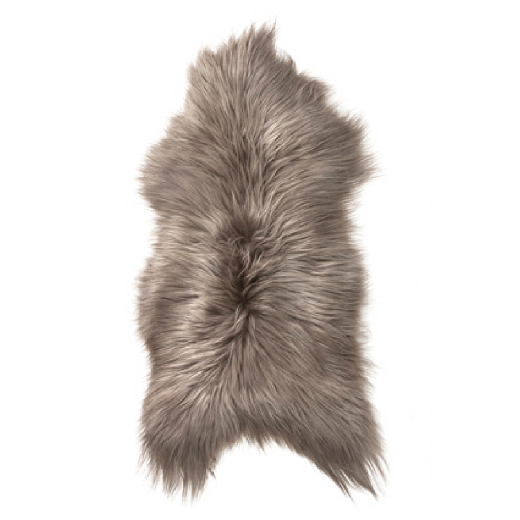 Peau de Mouton Islandais Teinté - taupe (1 peau)
