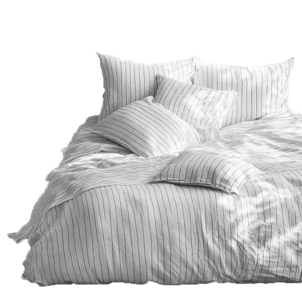 [HA010_HC3_002] Linge de lit Harlem Noir (Housse de couette 240 x 220)