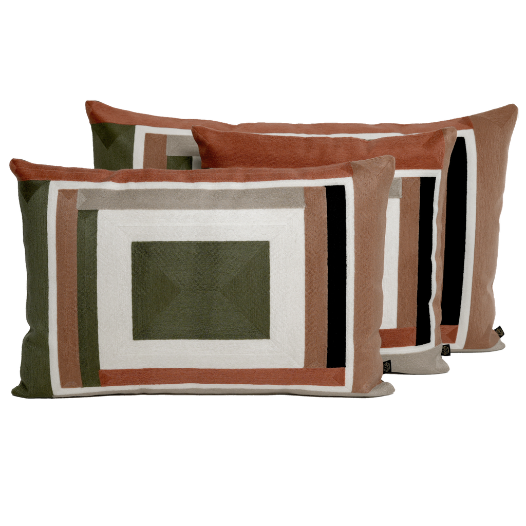 [100529_01_080H] Housse de coussin Manille Kaki