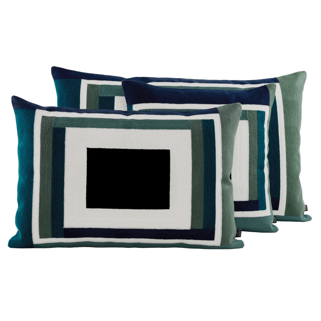 [100529_02_080H] Housse de coussin Manille Encre