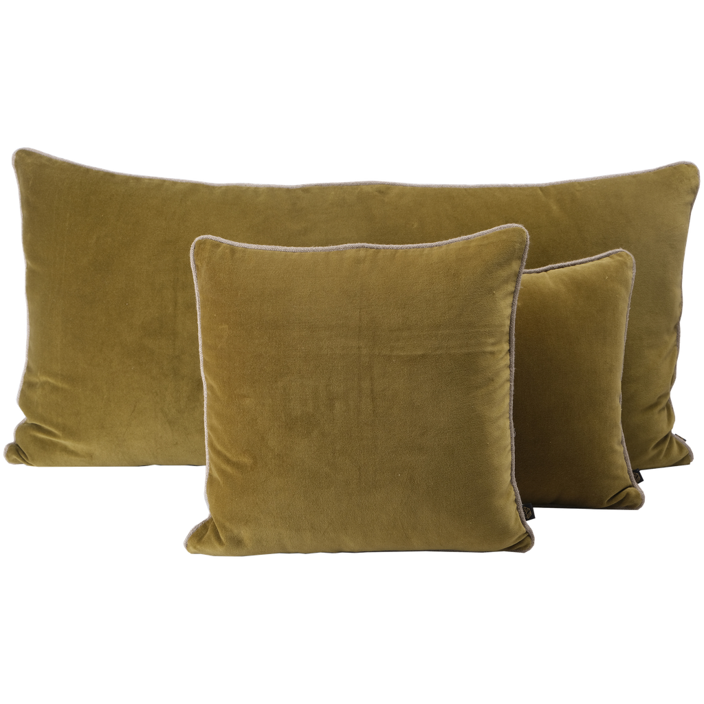 [100487_24_060H] Housse de coussin New Delhi Olive (40 x 60)