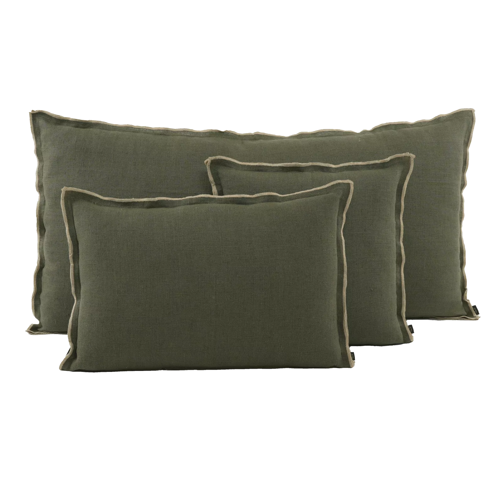[100546_02_060H] Housse de coussin Seoni Kaki (40 x 60)