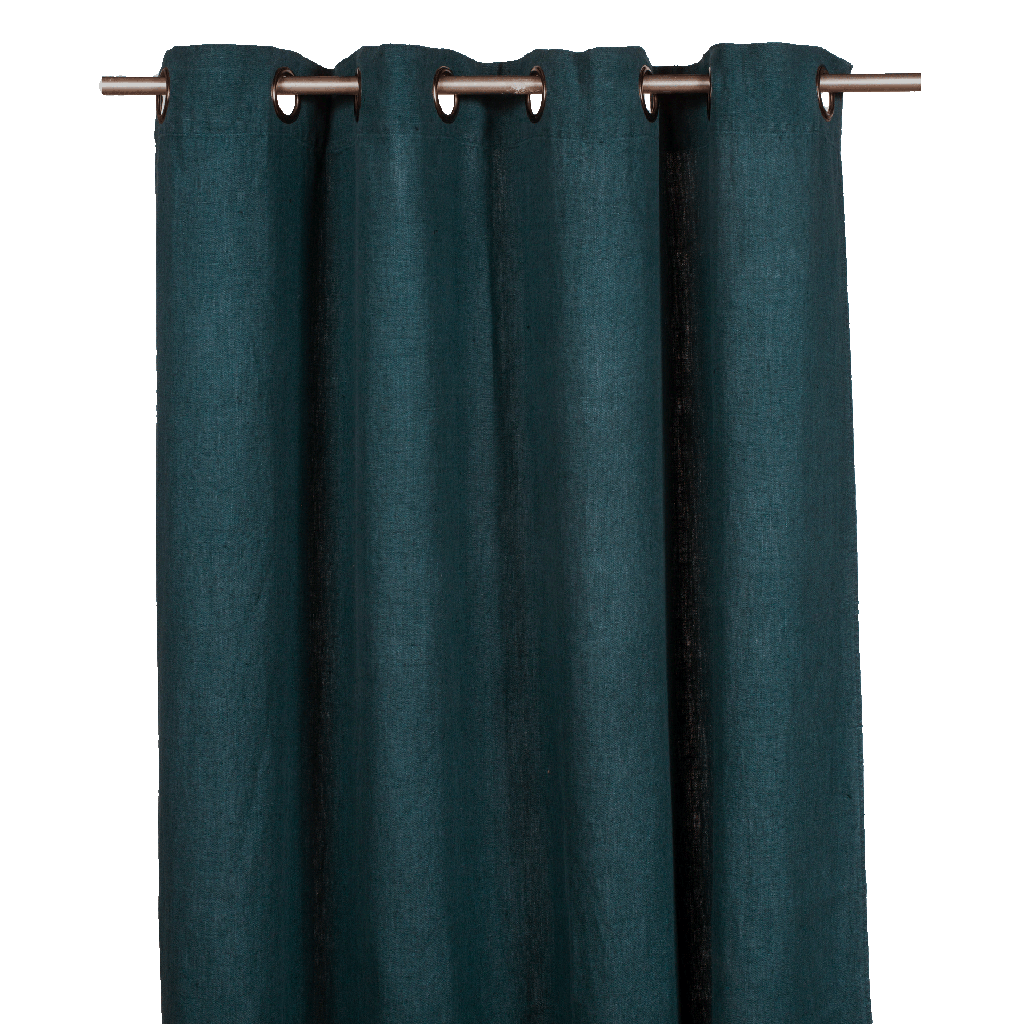Rideaux Figari Bleu de Prusse à accroches multiples — 130 x 280 cm