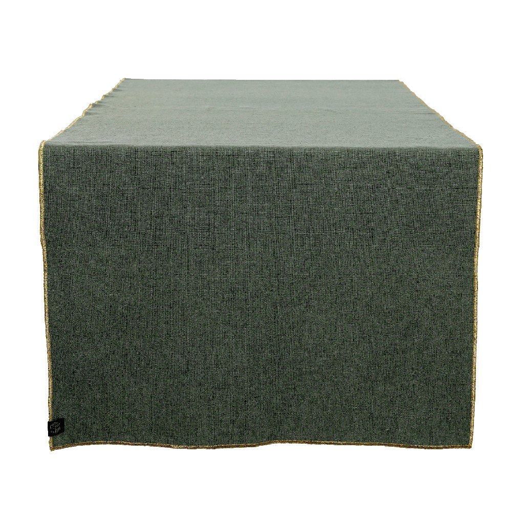 Chemin de table Verone Kaki — 48 x 160 cm