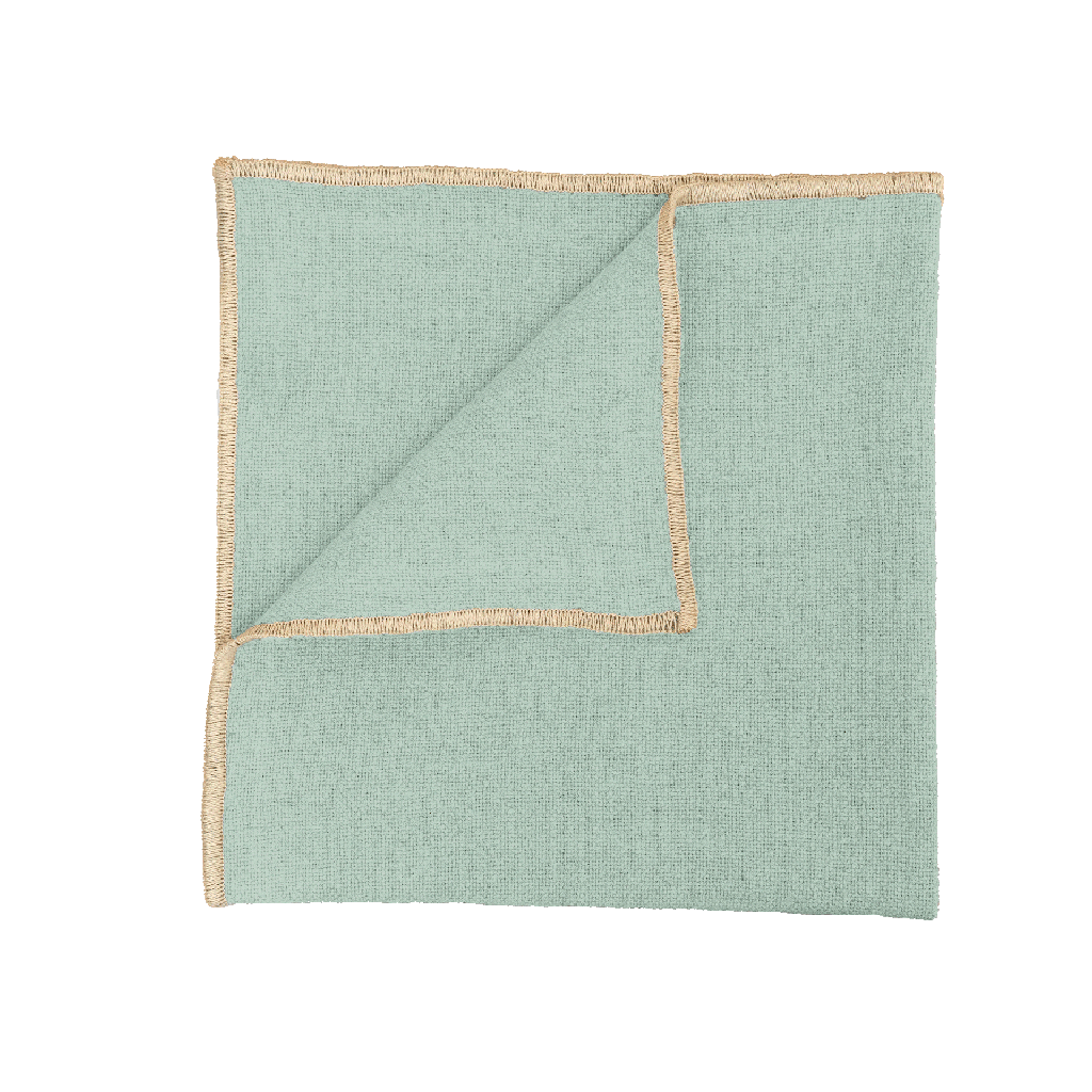 [100121_02_040] Serviette de table Corte Celadon — 40 x 40 cm