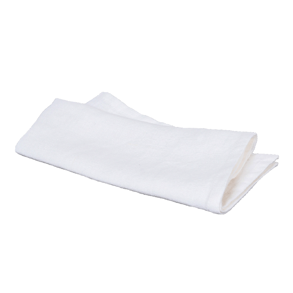 [100116_00_045] Serviette de table Granville Blanc — 41 x 41 cm