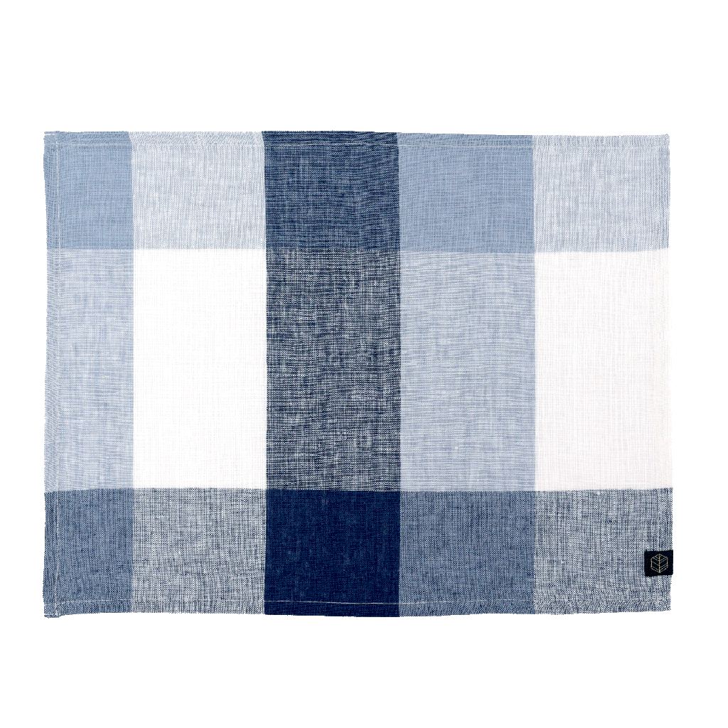 [100131_01_033] Serviette / set de table Tenerife Bleu Stone — 36 x 48 cm