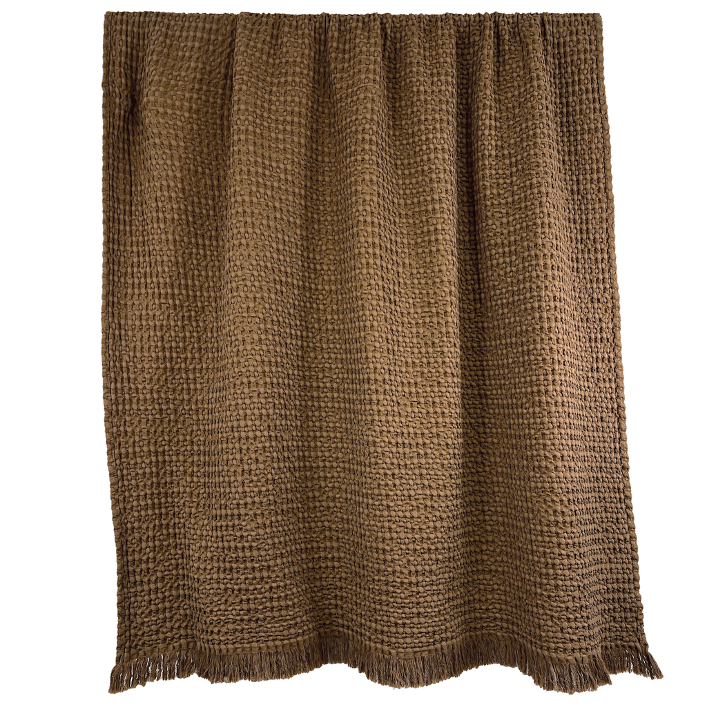 [12324_19_130] Plaid Tempo Ii Tabac — 130 x 200 cm
