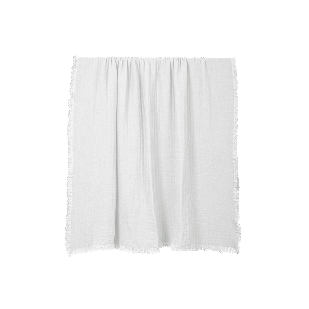 [12329_08_130] Plaid Vanly Ivoire — 130 x 180 cm