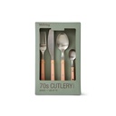 70s Cutlery : ménagère pêche (16 pièces)