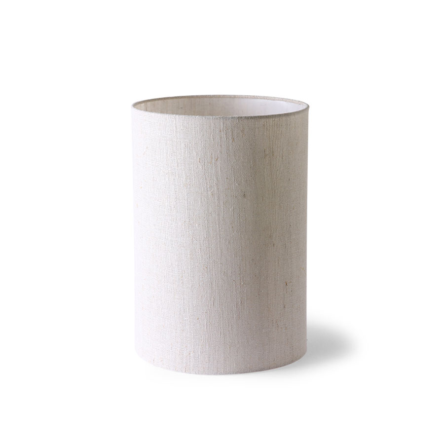 Abat-jour cylindre lin naturel (24,5 cm)