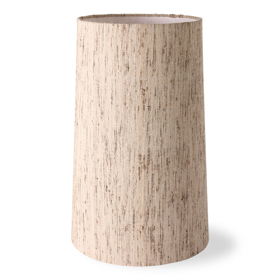 Abat-jour cône soie naturel (36 cm)