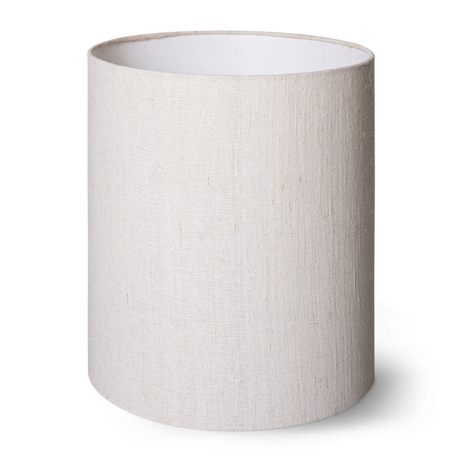Abat-jour cylindre lin naturel (30 cm)