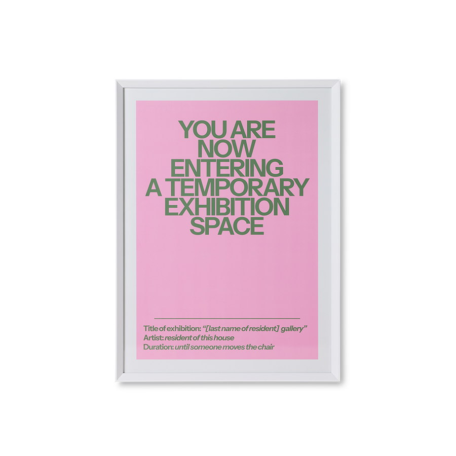 Affiche encadrée Home Gallery (87×118 cm)