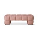 Banc Puffy Lobby, rose poudré