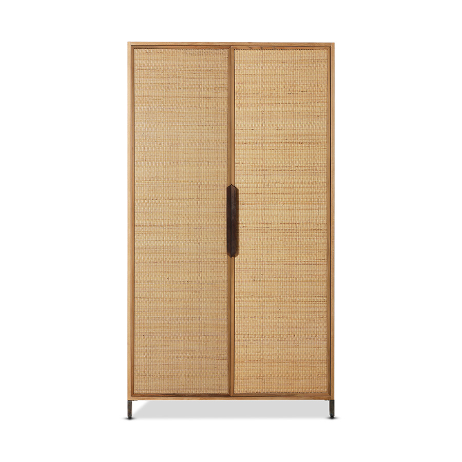 Armoire Pioneer, rotin
