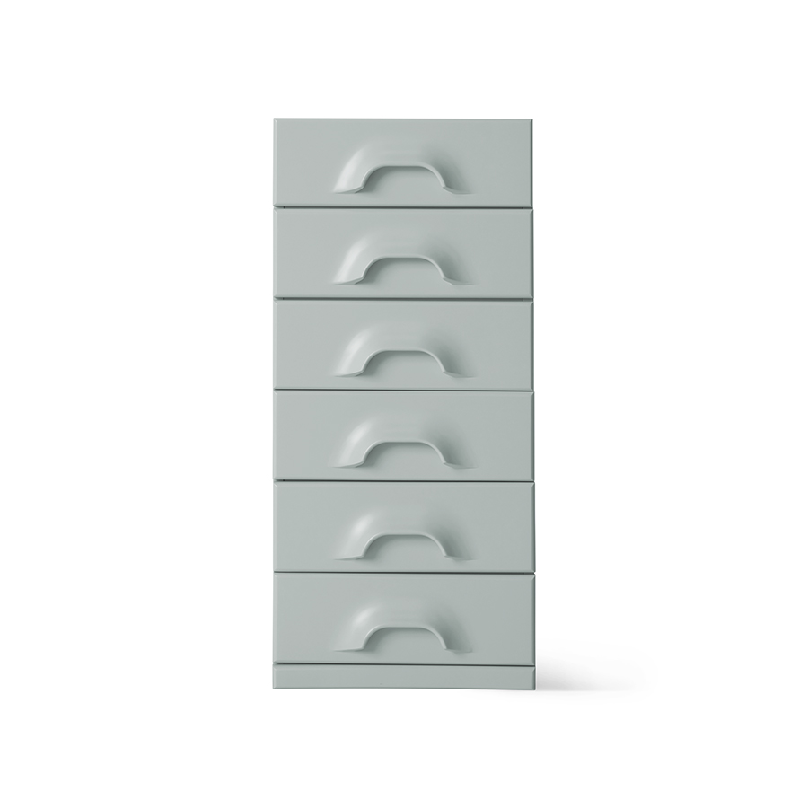 [FCW0004] Commode 6 tiroirs, gris nuage