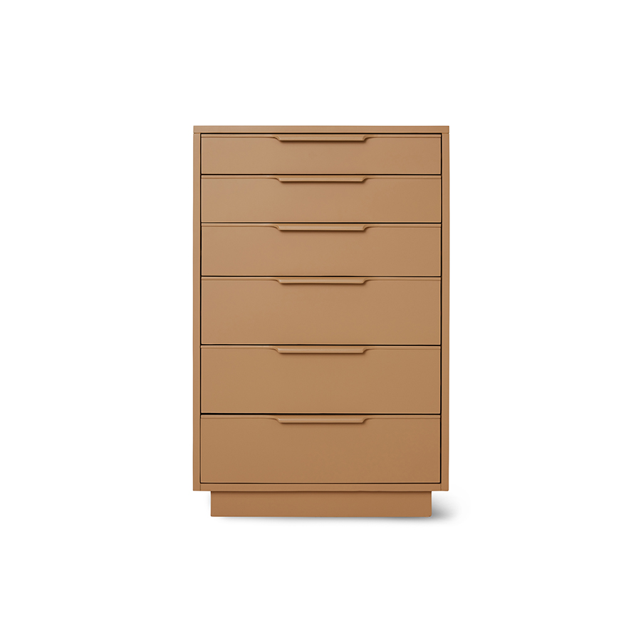 [MKA1999] Commode 6 tiroirs, camel