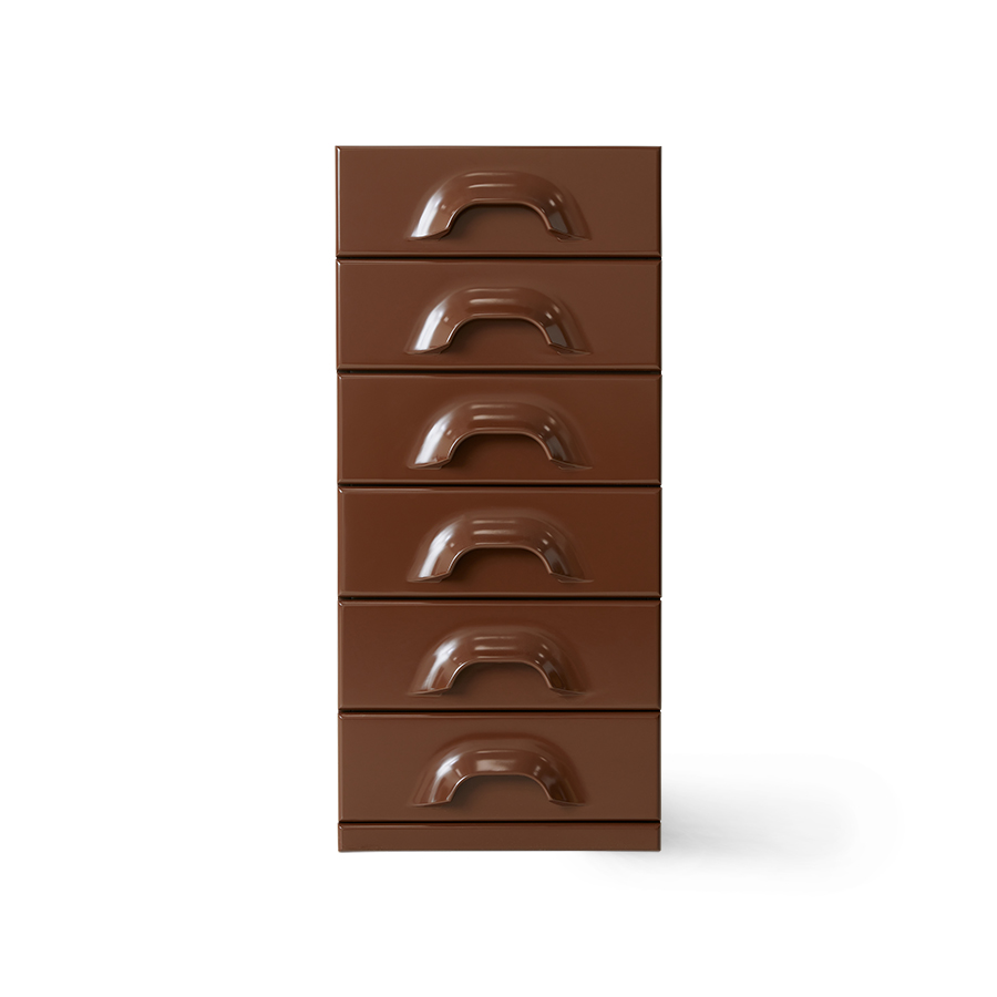 [MKA2005] Commode 6 tiroirs, chocolat