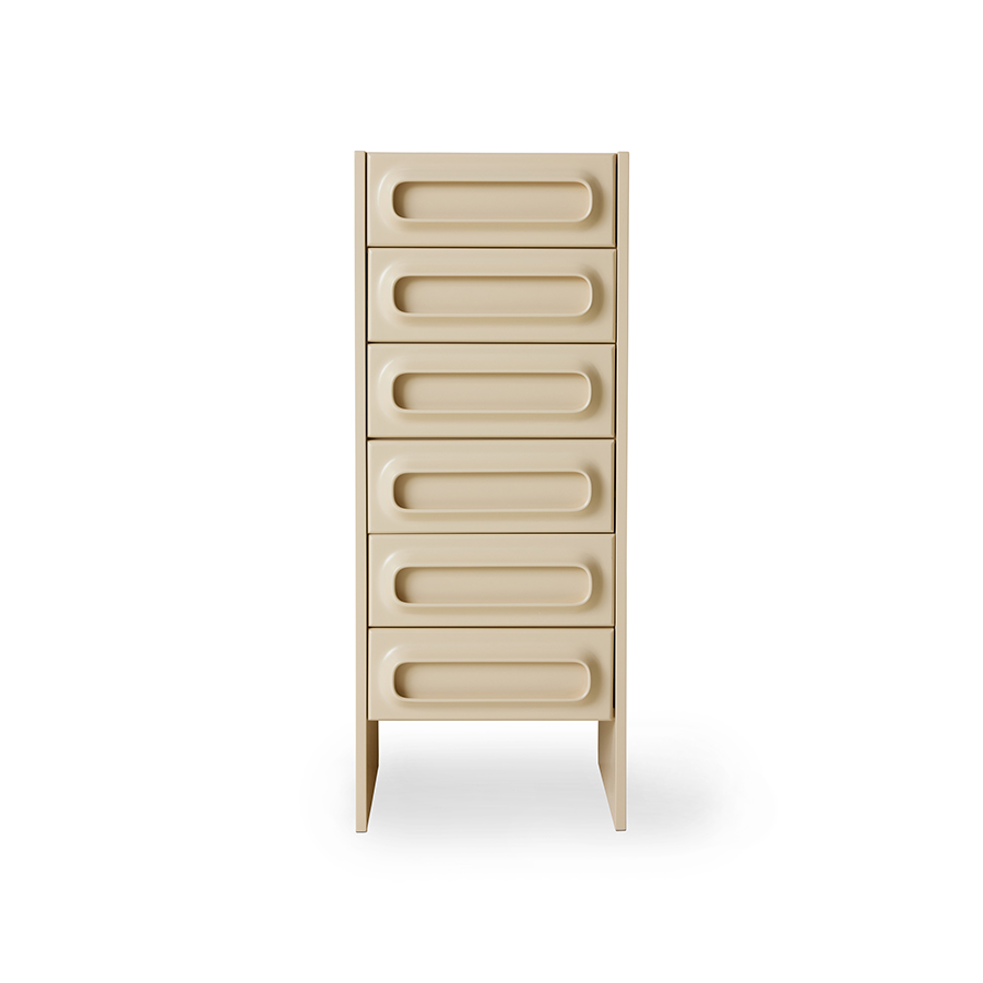 [MKA2014] Cabinet à tiroirs Space, crème
