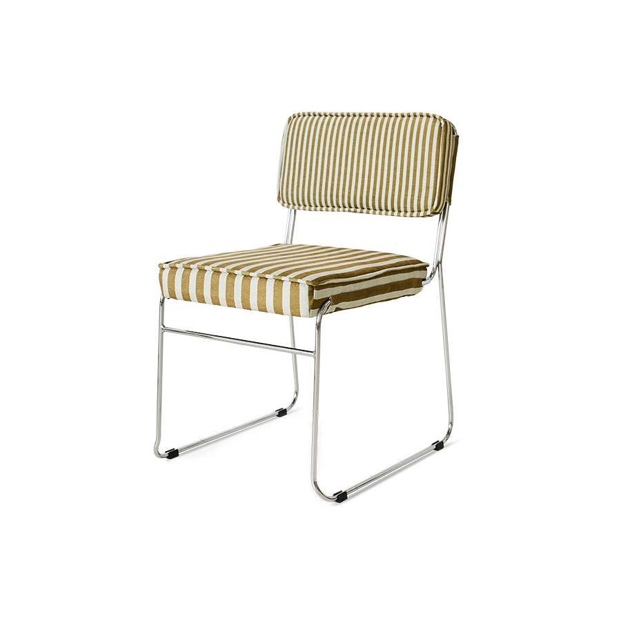 Chaise Endless : rayures, tournesol